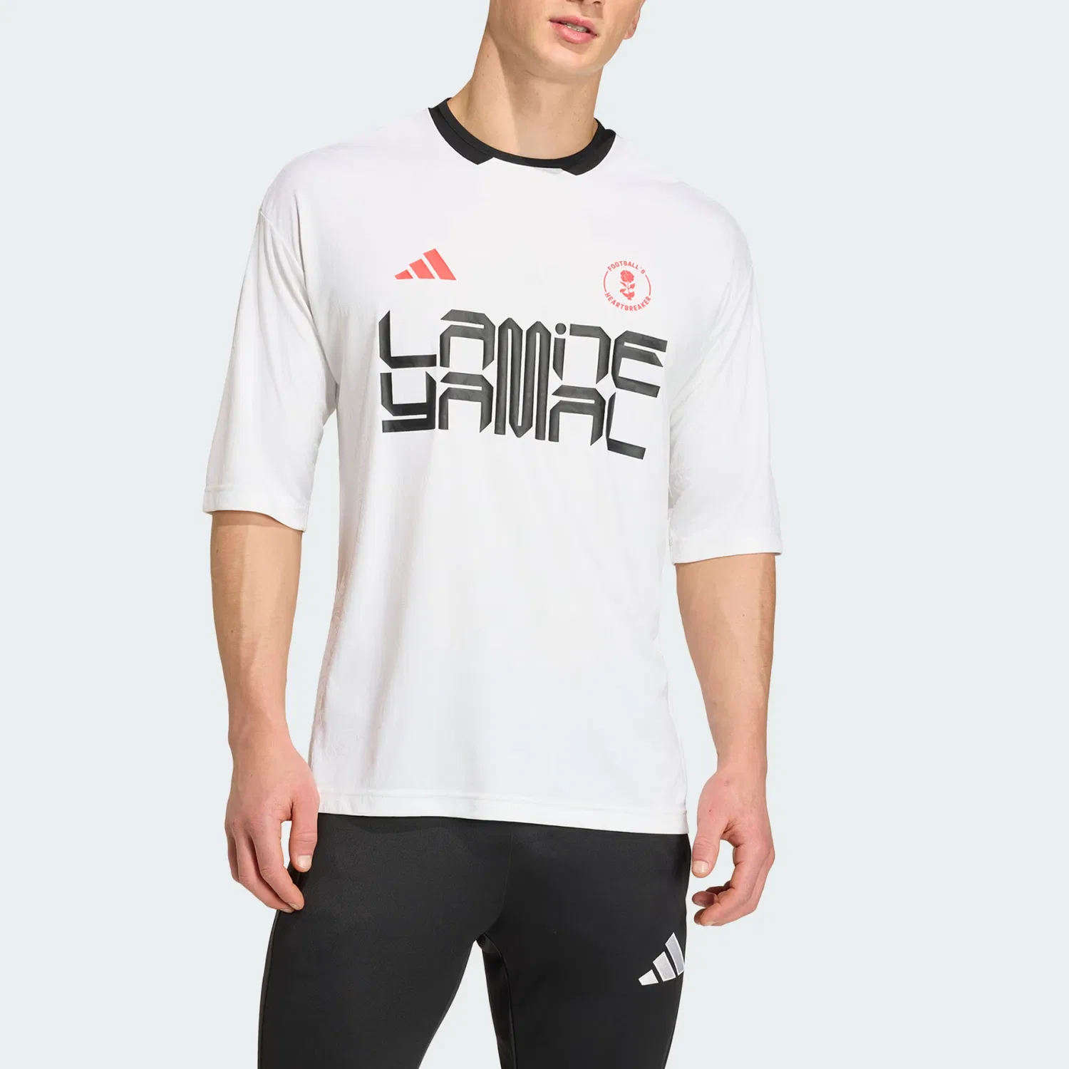 Футболка тренировочная Lamine Yamal для мужчин Adidas, White — фото 3