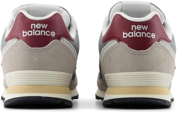 Кроссовки New Balance Kids' 574 V1 на шнуровке, бордовый — фото 3