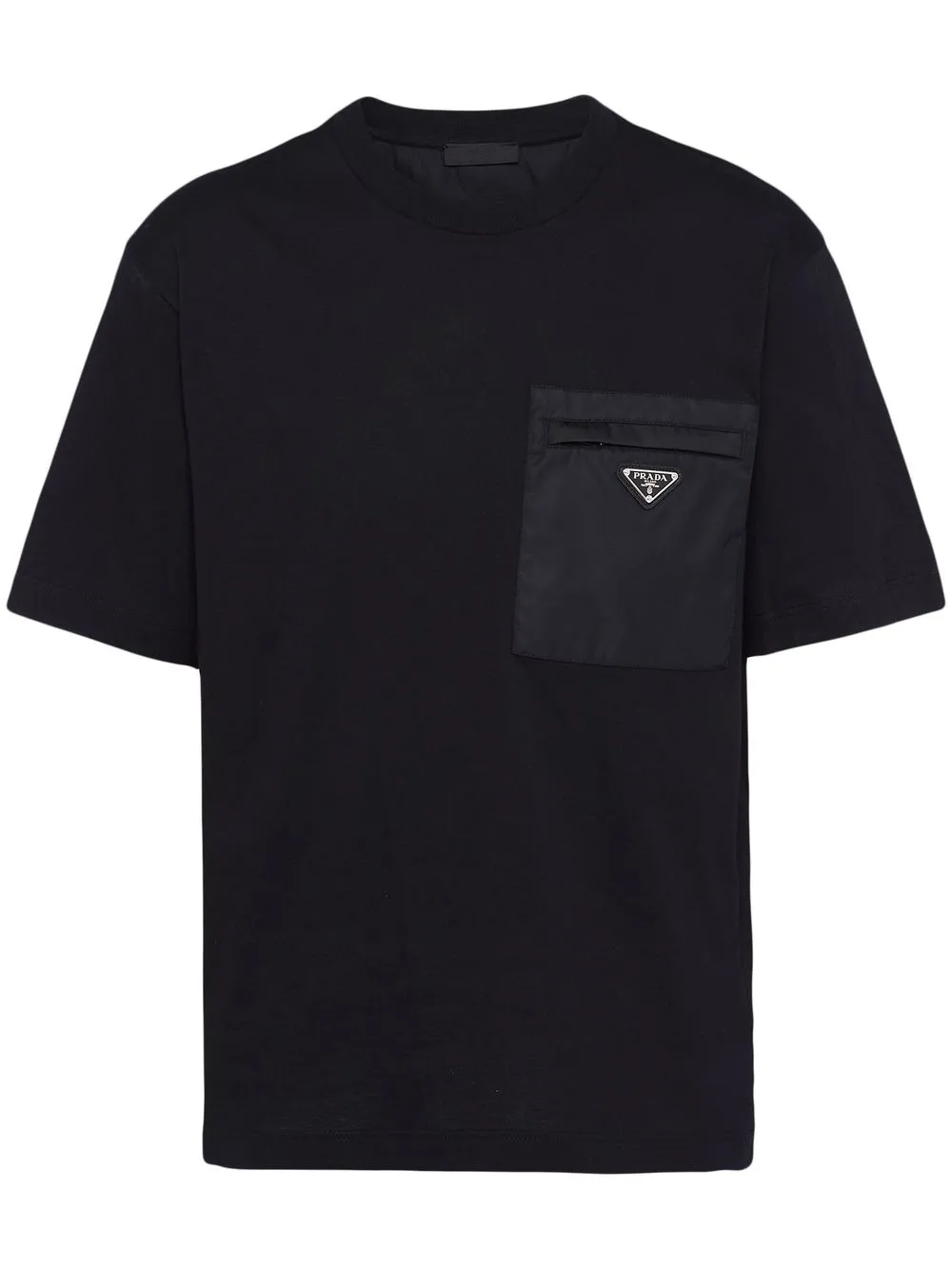

Футболка Re-Nylon со вставками Prada, черный