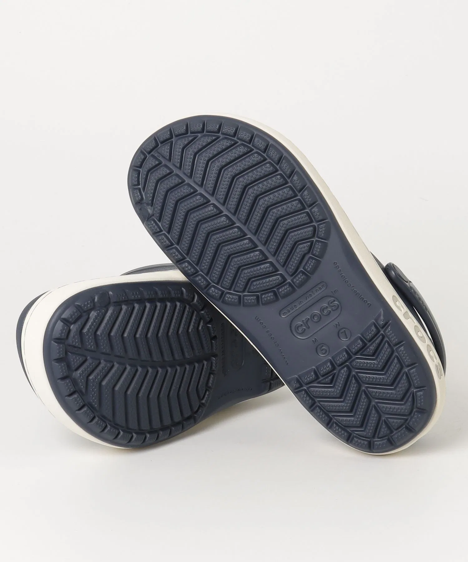 Унисекс сабо Crocs Crocband Heritage Clog тёмно-синие — фото 3