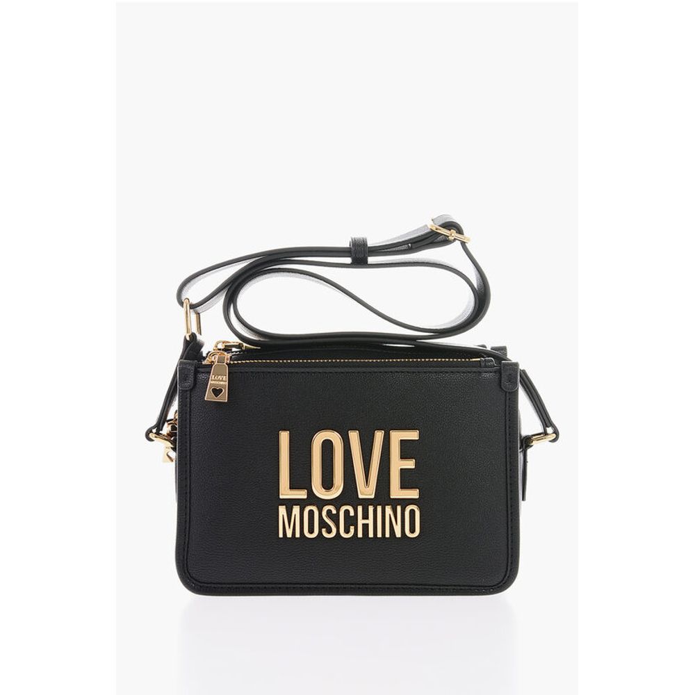 

Сумка через плечо LOVE из искусственной кожи с золотым логотипом Moschino, черный