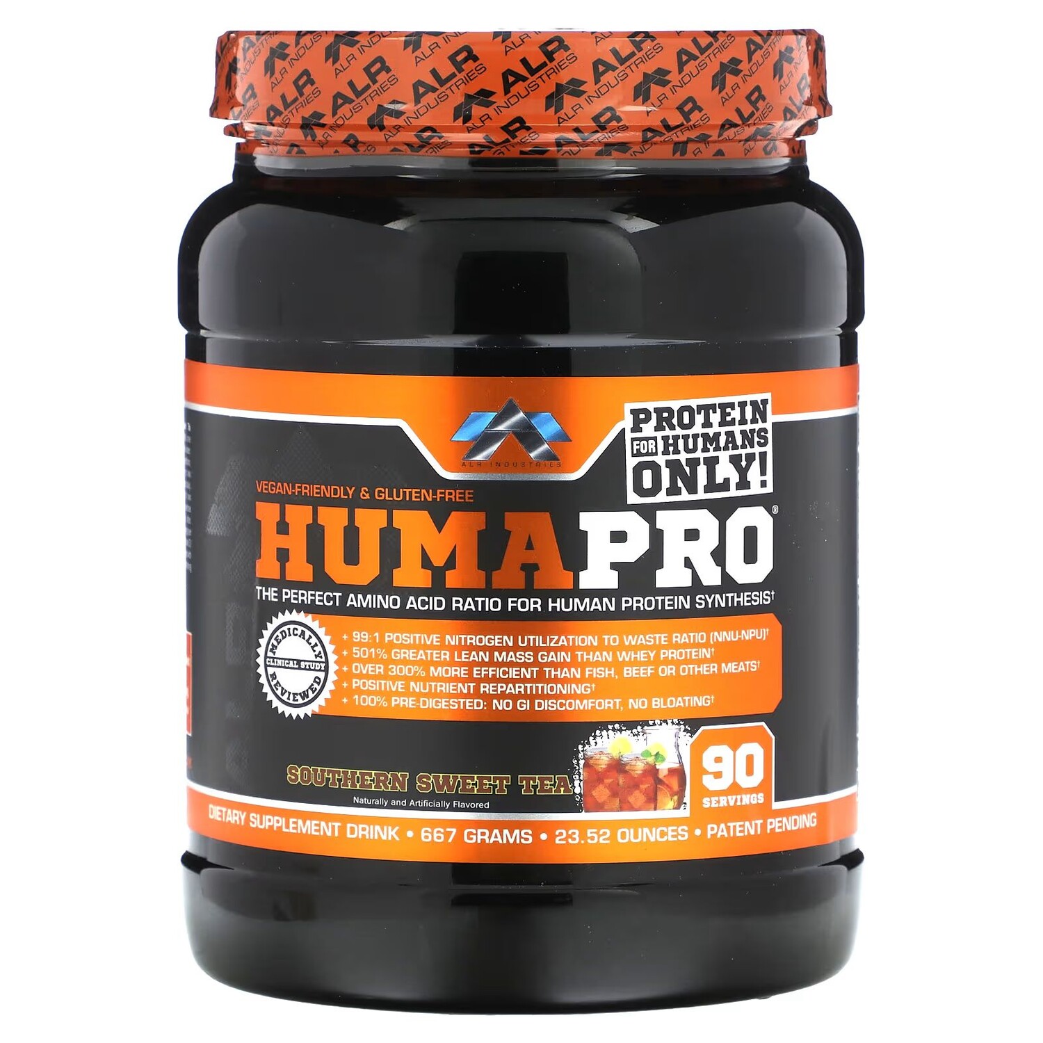 

HumaPro, южный сладкий чай, 23,52 унции (667 г) Alr Industries