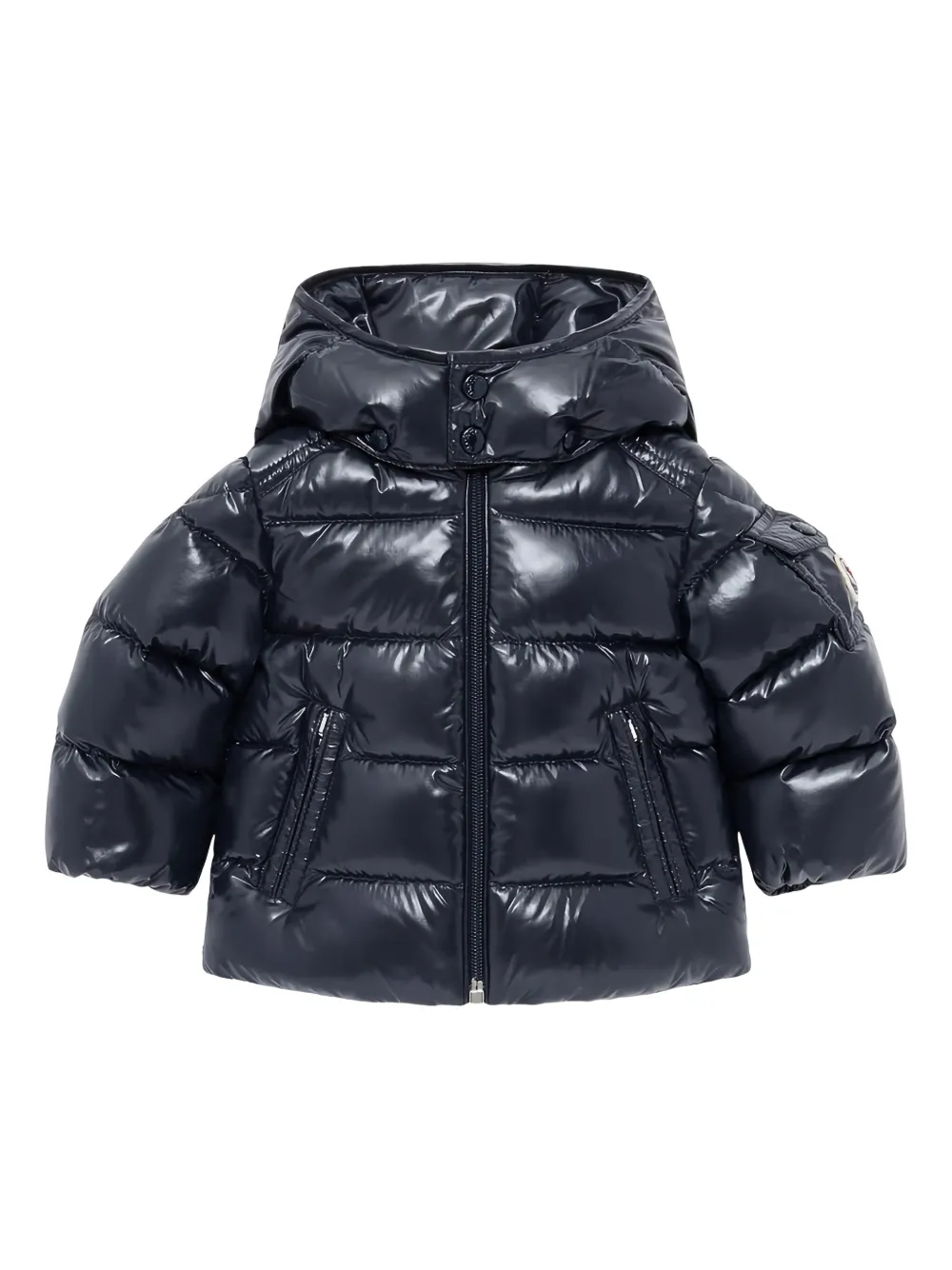 

Куртка-пуховик с капюшоном Moncler Enfant, синий