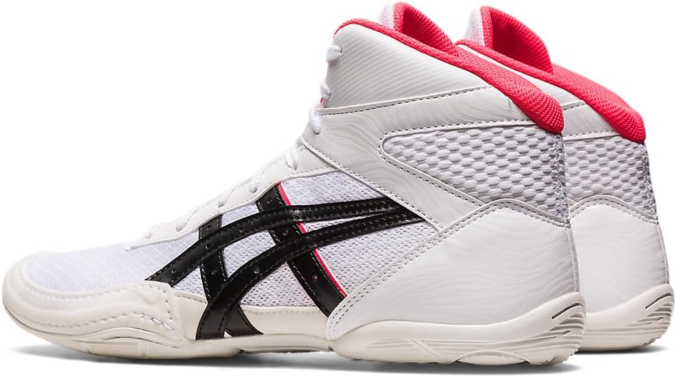 Мужские борцовские кроссовки Asics Matflex 7, белый/розовый — фото 3