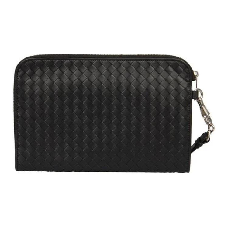 Bottega Veneta Кожаная клатч-сумка для мужчин Black — фото 2