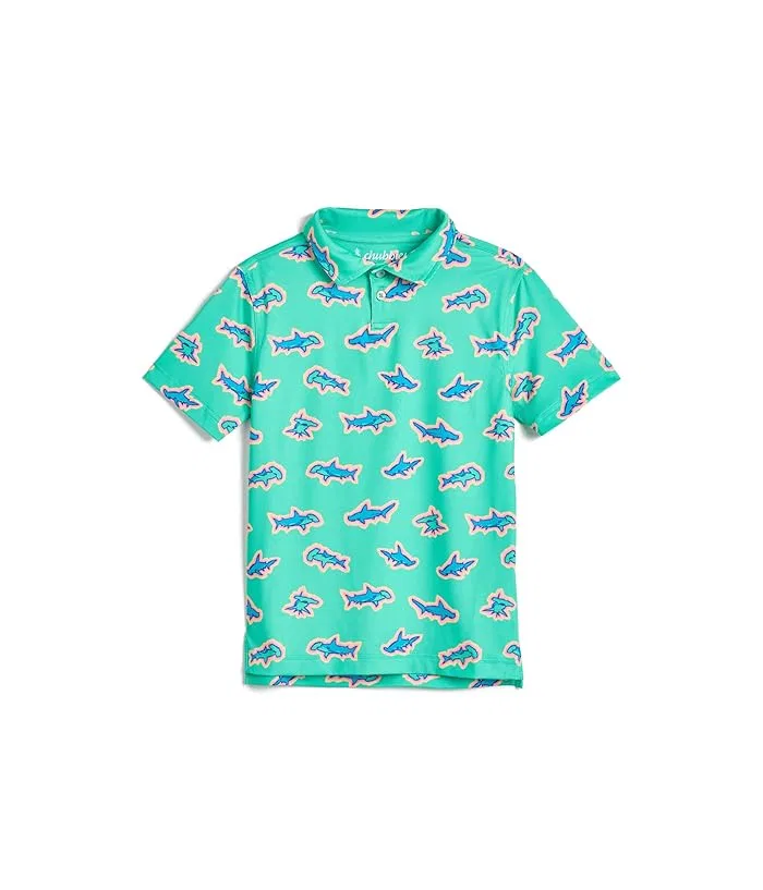 Футболка поло The Apex Swimmers Chubbies Kids, Mint/Pattern Based