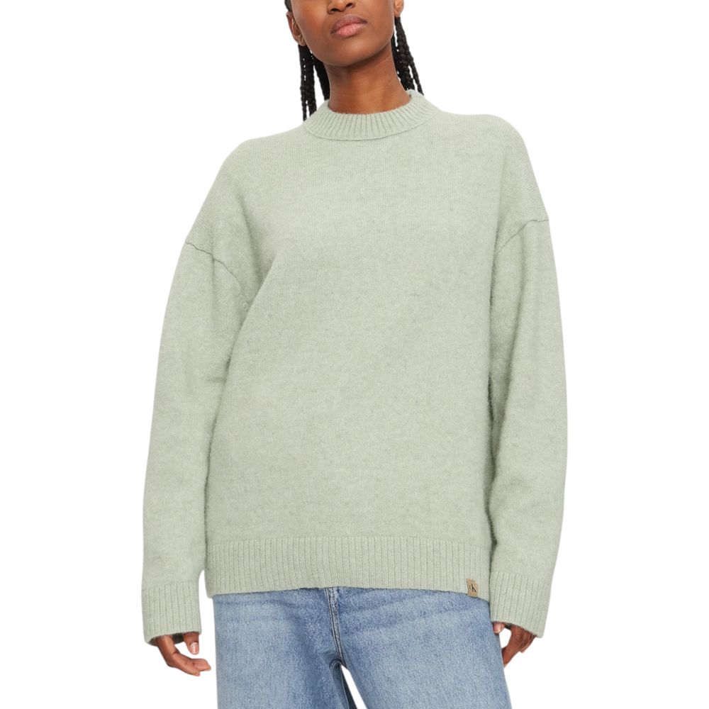 

Зеленый свитер из полиэстера Calvin Klein Jeans