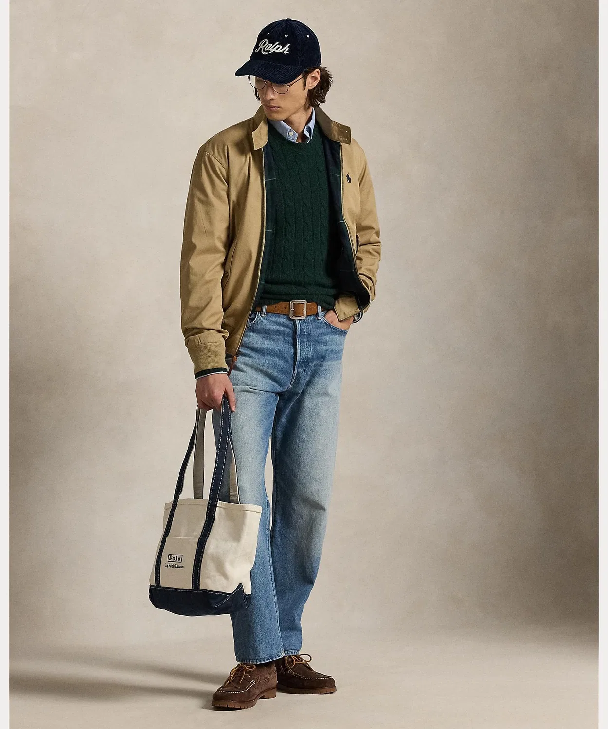 Куртка из твила с вышивкой пони, Polo Ralph Lauren, коричневая — фото 3