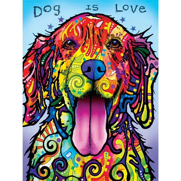 Шедевры Дина Руссо - Собака - это любовь, пазл из 300 деталей EZ Grip Masterpieces Puzzles, multicolor — фото 2
