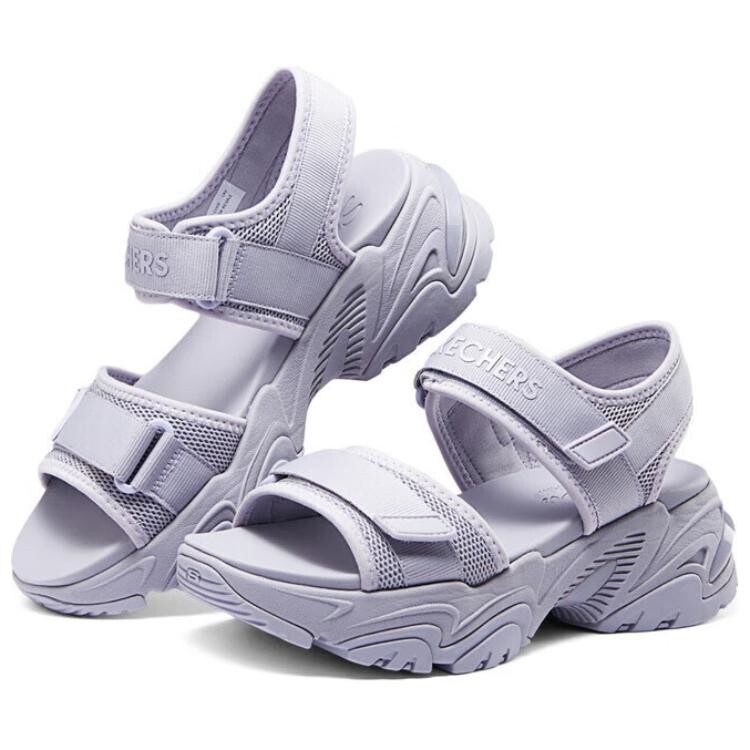 Пляжные сандалии женские светло-фиолетовые Skechers — фото 3