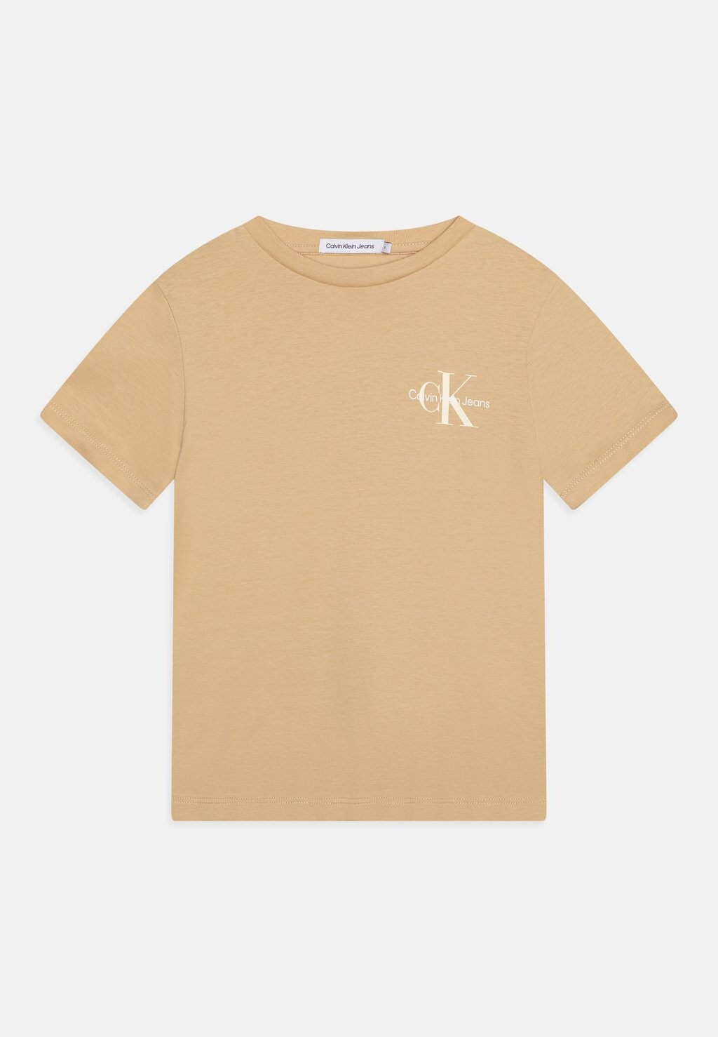 

Базовая футболка Chest Monogram Unisex Calvin Klein, бледно-хаки