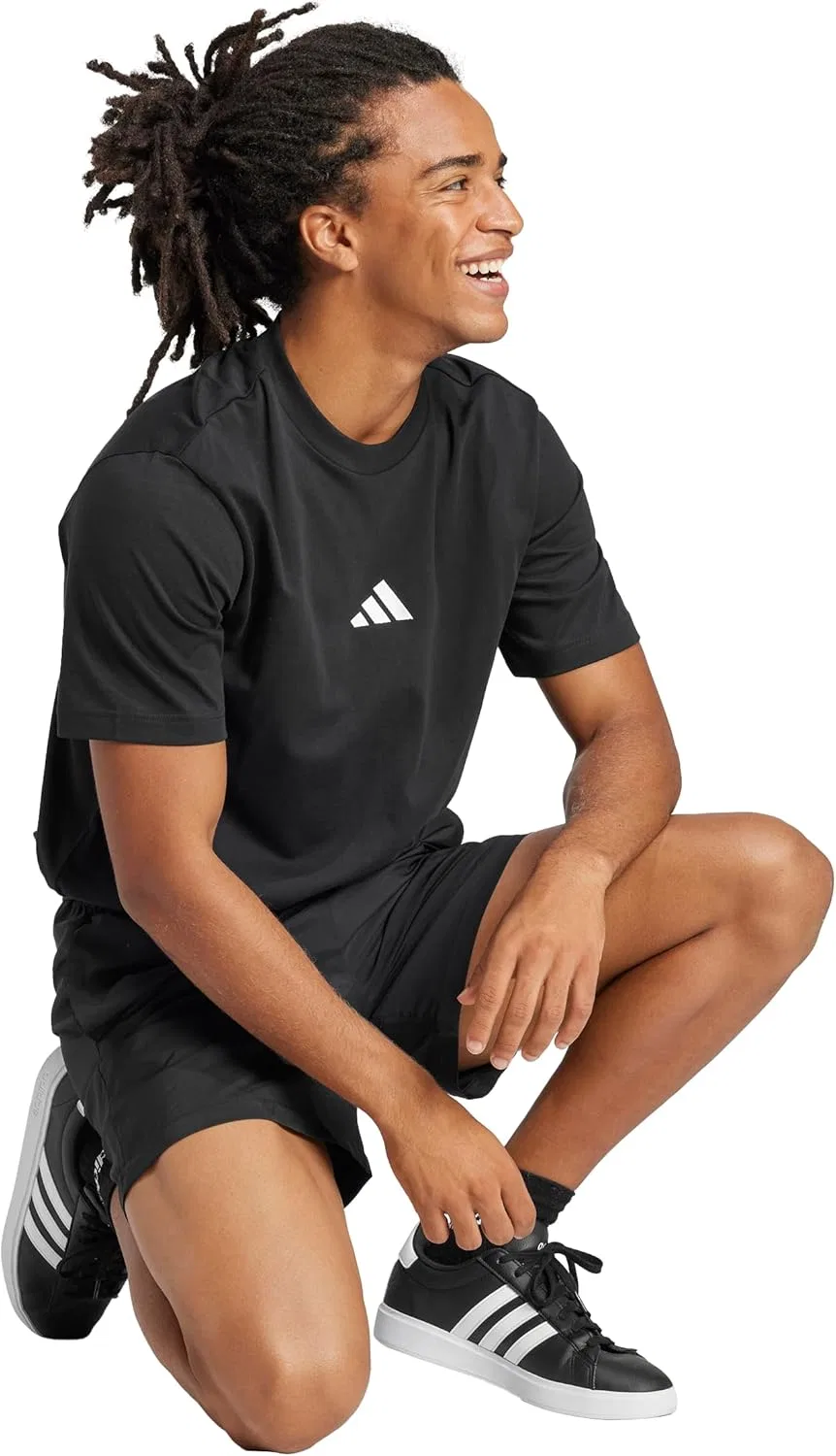 Футболка с логотипом adidas Originals, черный/белый — фото 3