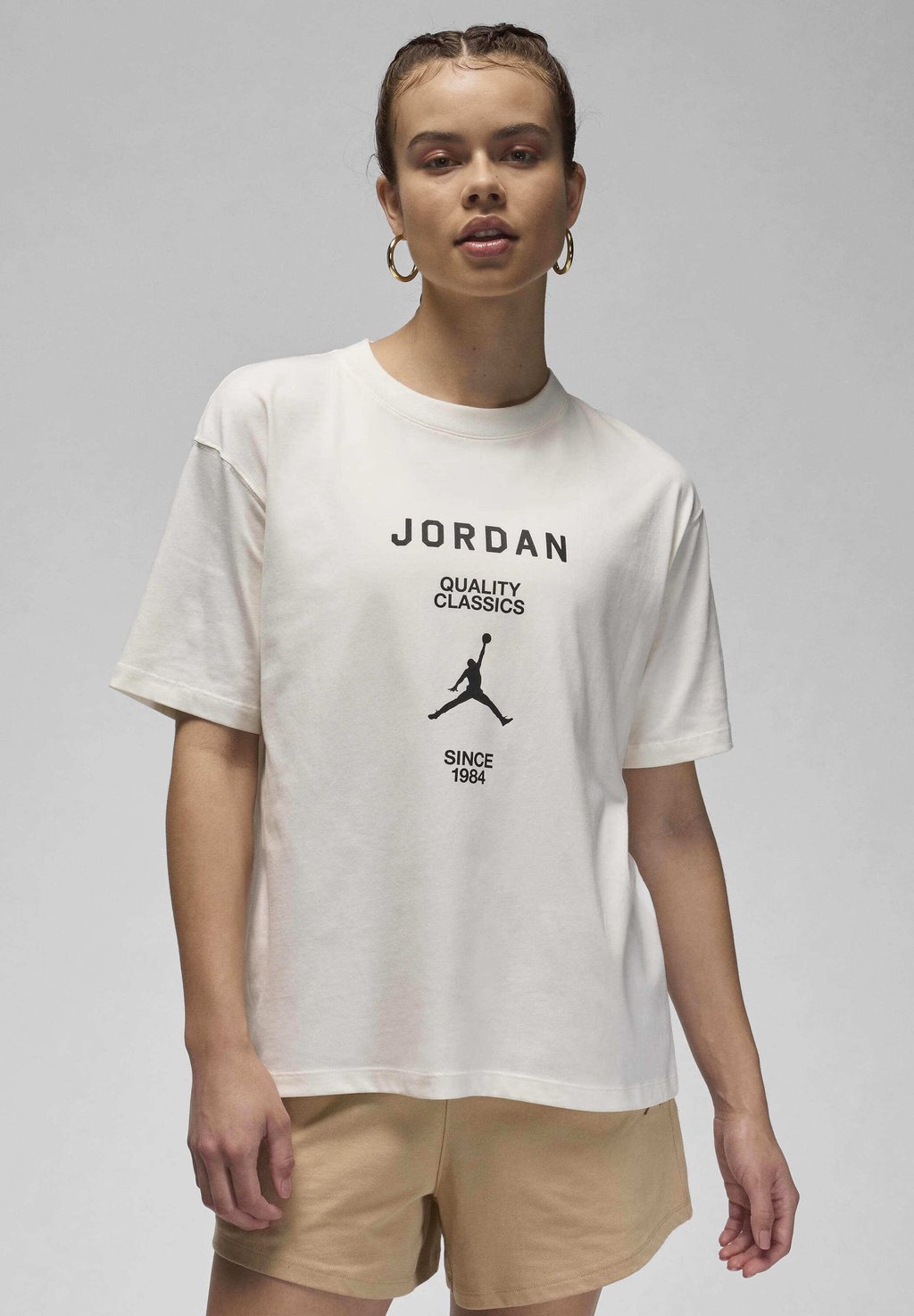 

Футболка с принтом TEE Jordan, молочный