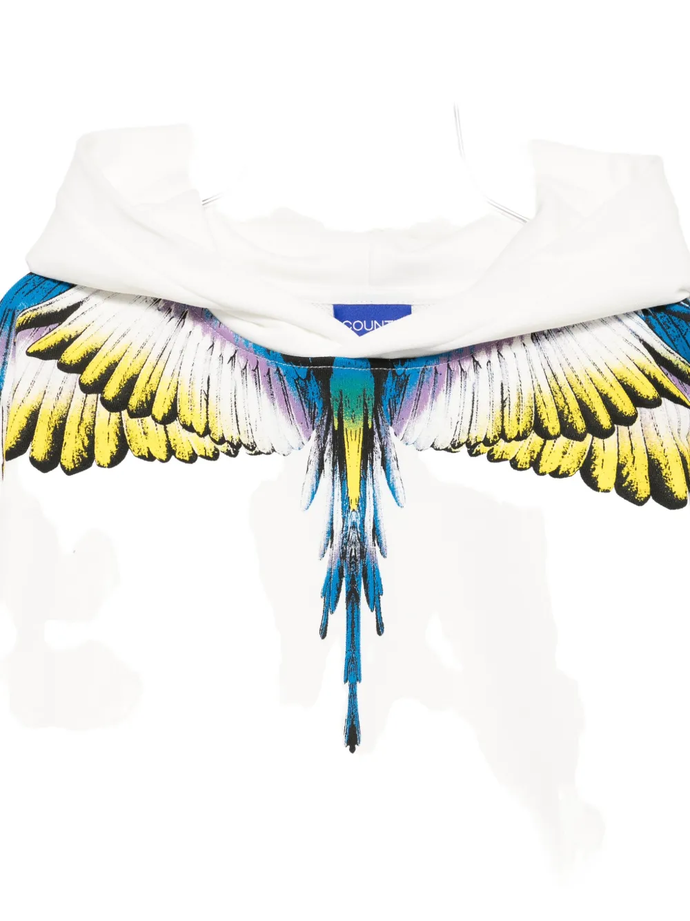 Худи с принтом крыльев Marcelo Burlon County Of Milan Kids, белый — фото 3