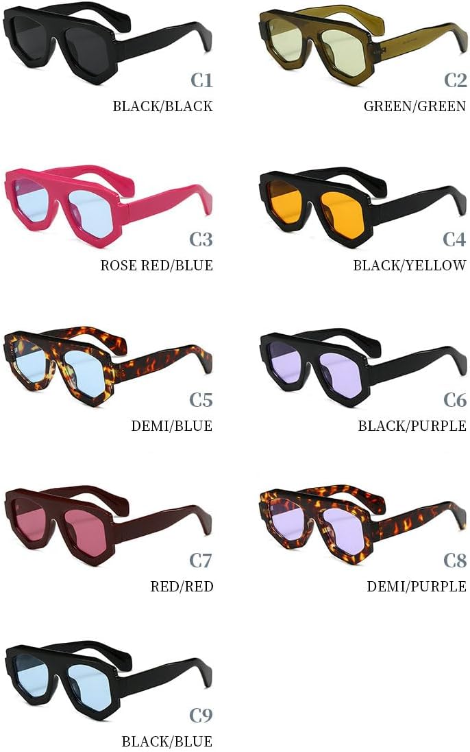 

Willochra Модные большие квадратные солнцезащитные очки для женщин, очки-пилот с леопардовым принтом, синие солнцезащитные очки для женщин и мужчин, модные очки неправильной формы, C1