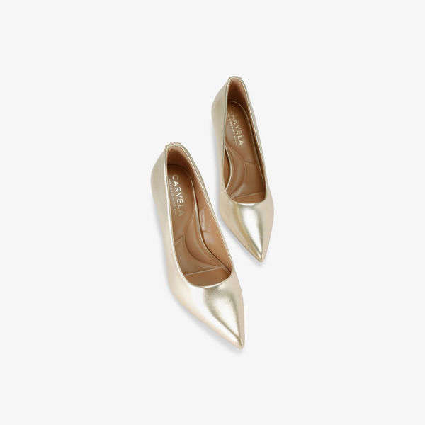 Куртки Carvela Corletta с острым носом, золотой — фото 2