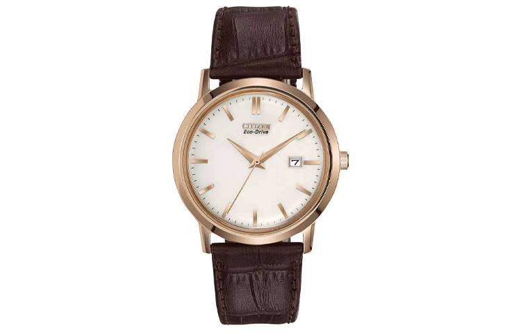 

CITIZEN Часы Quartz Movement Leather Strap Watch 40mm Men's Watch White Dial BM7193 07B, White Dial