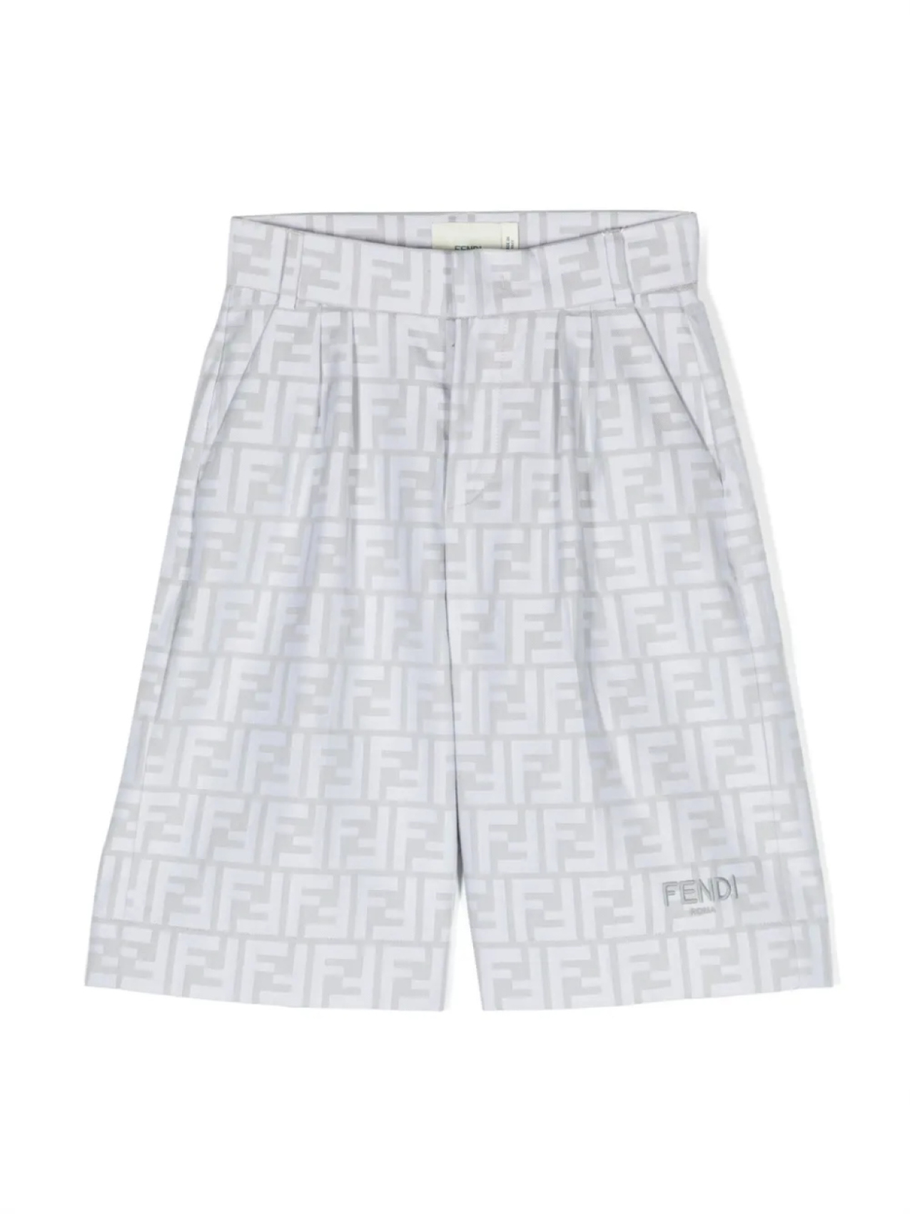 

Шорты с монограммой Fendi Kids, серый