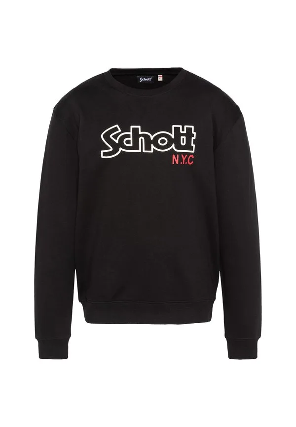 Толстовка цвет круглая Schott, Noir
