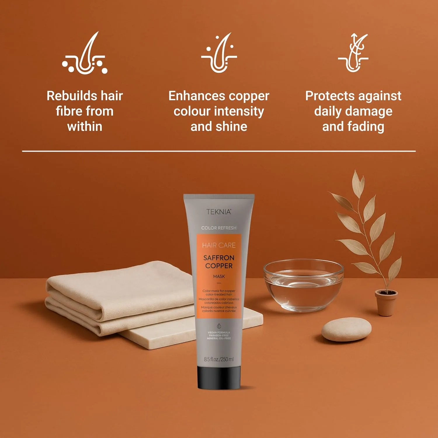 Маска для волос LAKMÉ Teknia Color Refresh, маска для окрашивания волос., Saffron Copper — фото 3