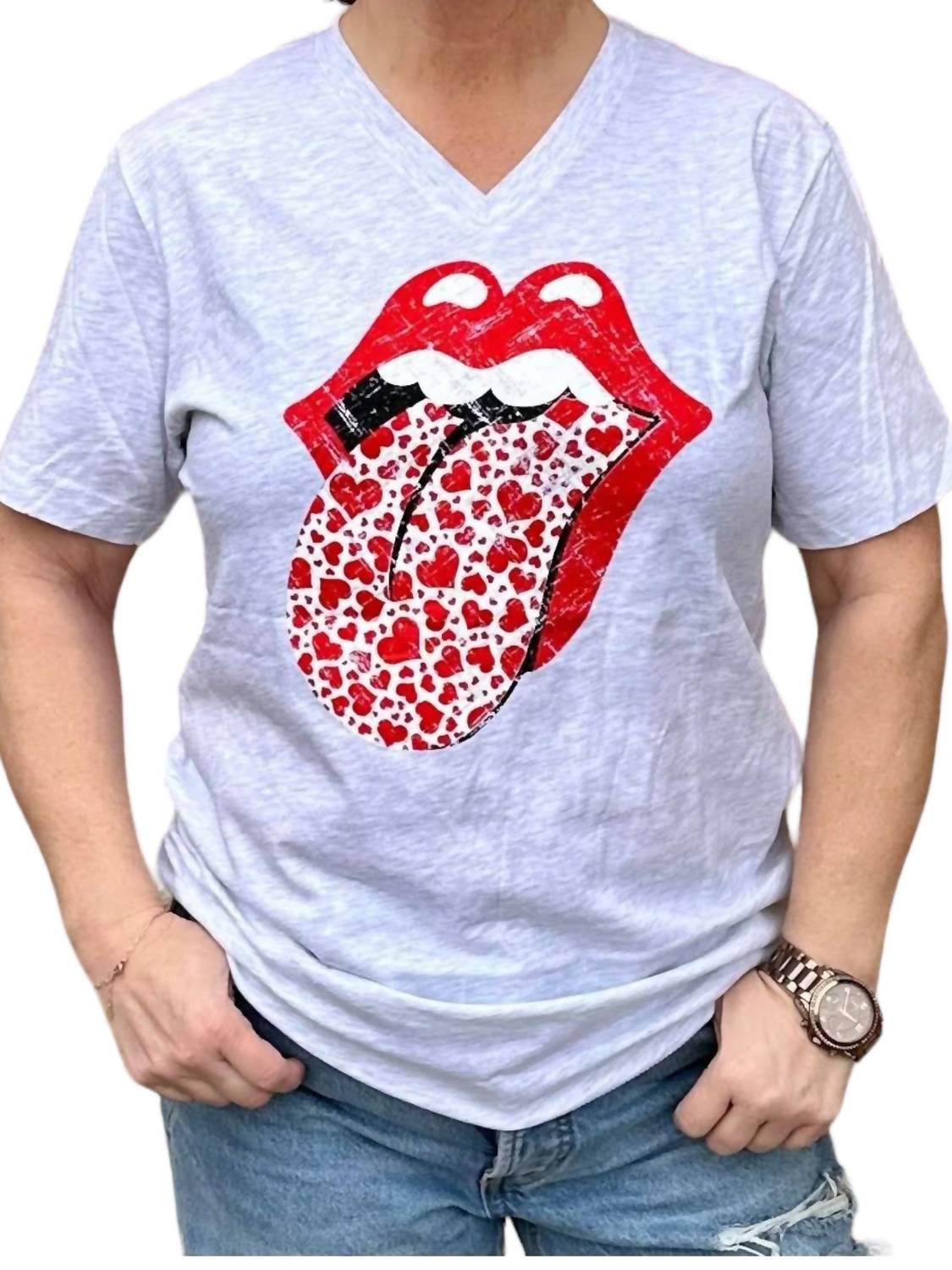 

Футболка Lover Lips белого цвета She Shed