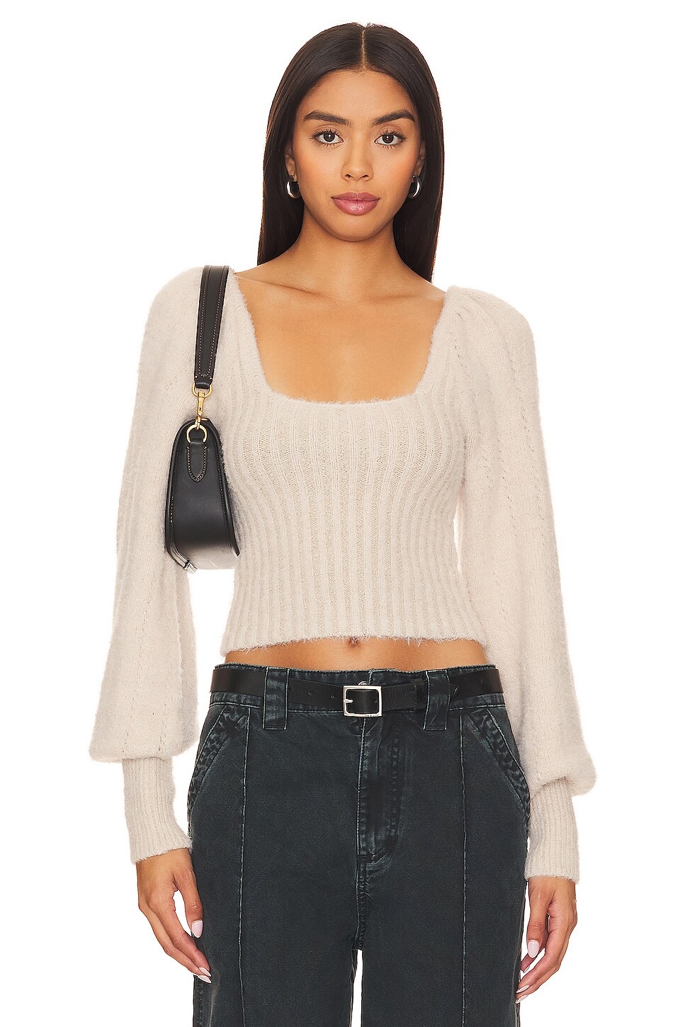 

Пуловер Free People Katie, цвет Sand Dollar Combo