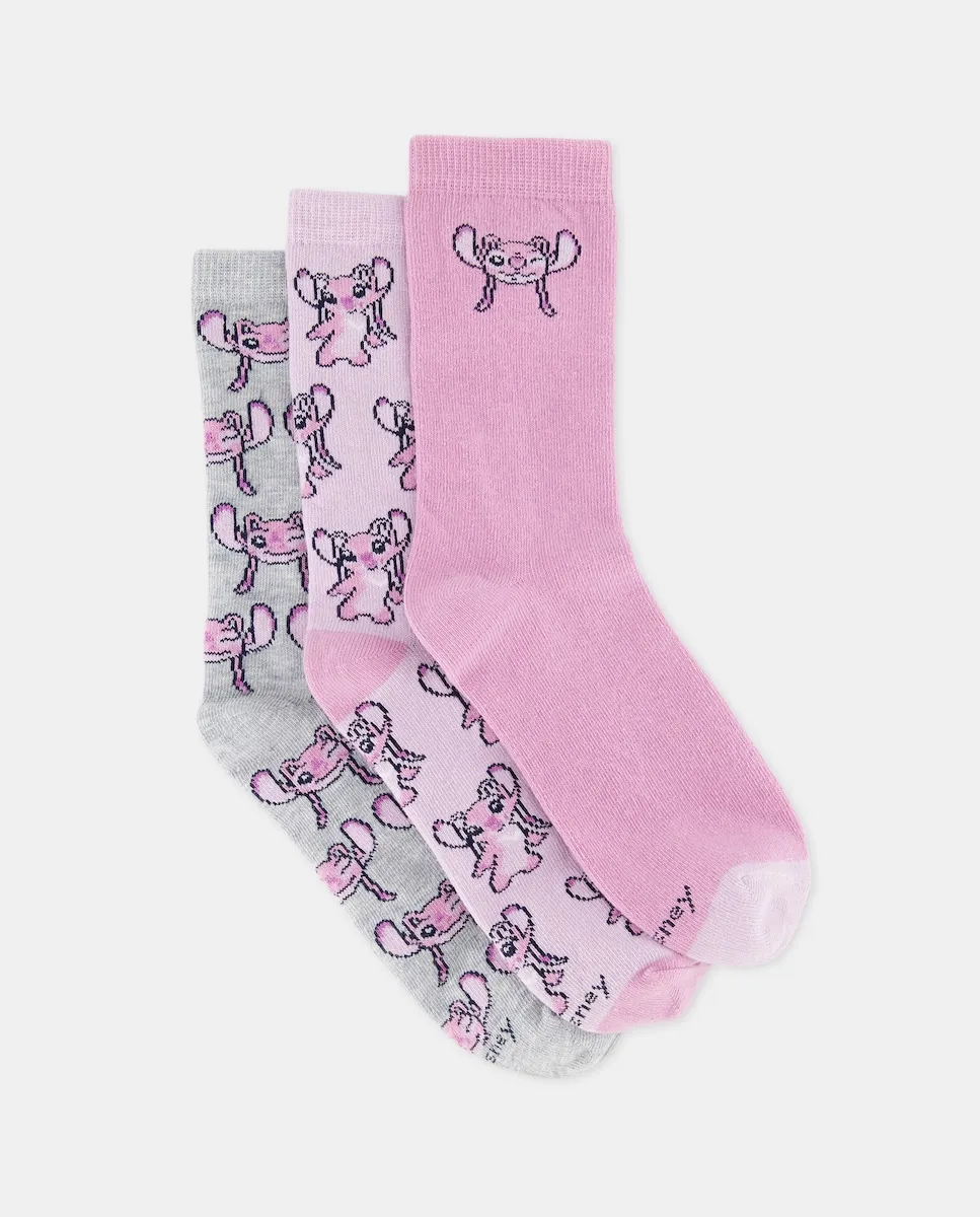 

Набор из 3 пар носков STITCH для девочек Cotton Juice, розовый