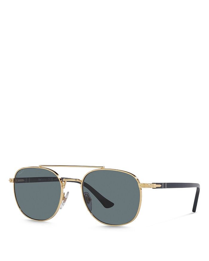

Солнцезащитные очки Persol с поляризационной подушкой, 58 мм, золотой