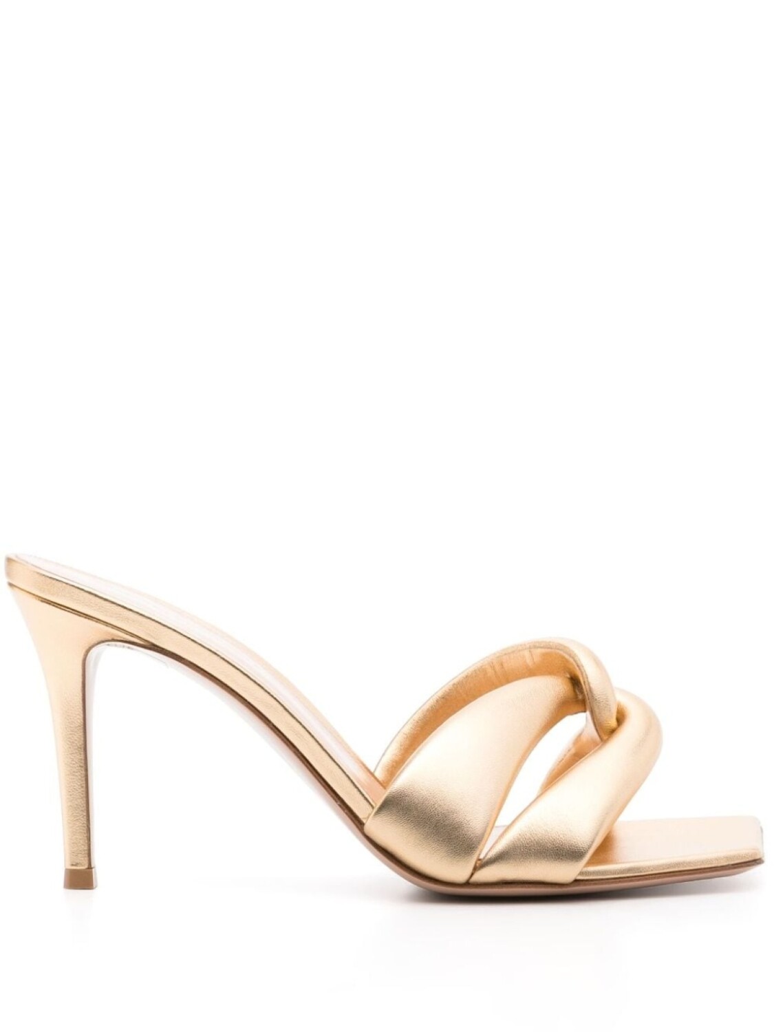 Gianvito Rossi 85-мм мюли Amour, золотистый
