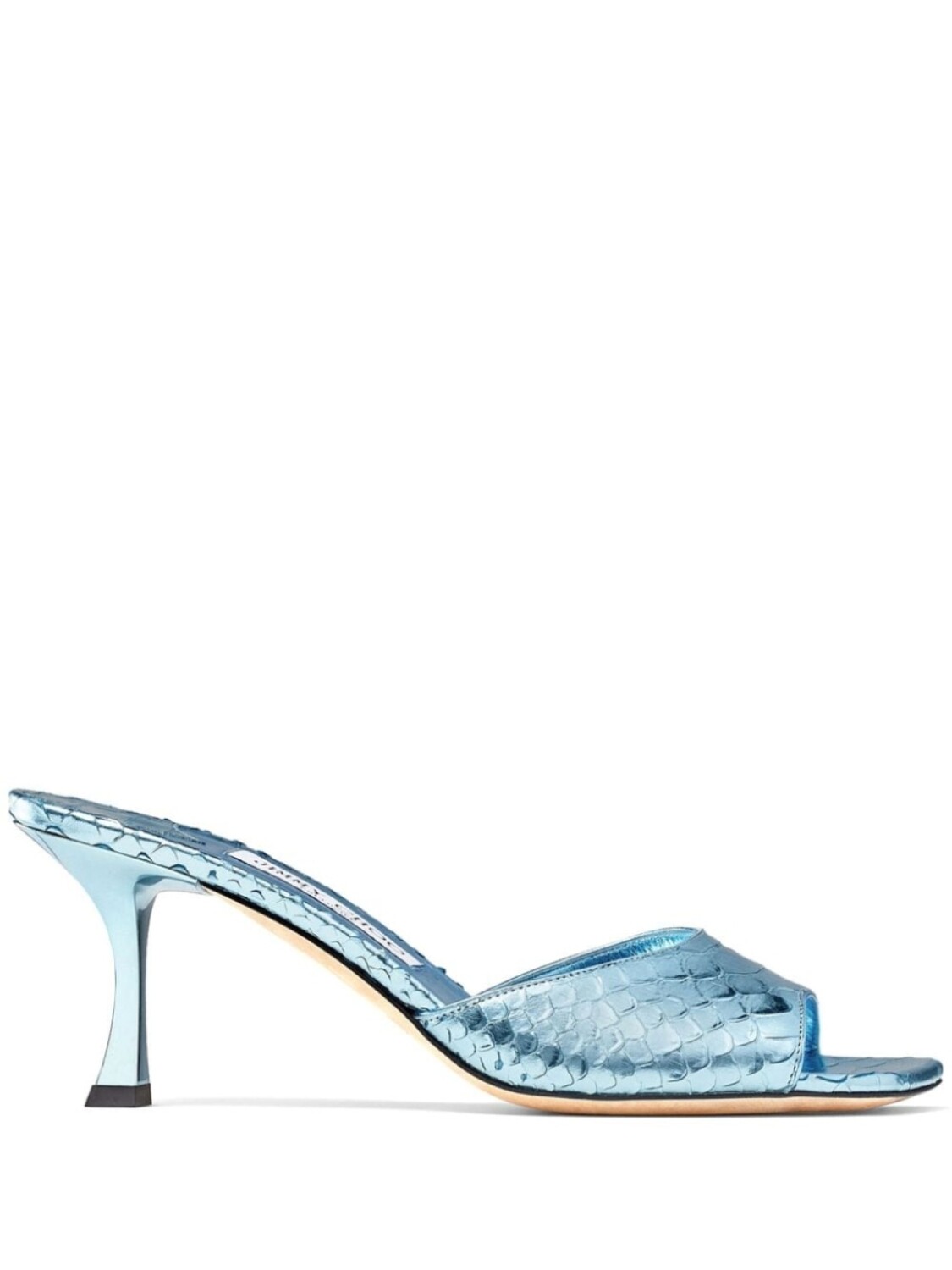 

Jimmy Choo мюли Val 70 с эффектом металлик, синий