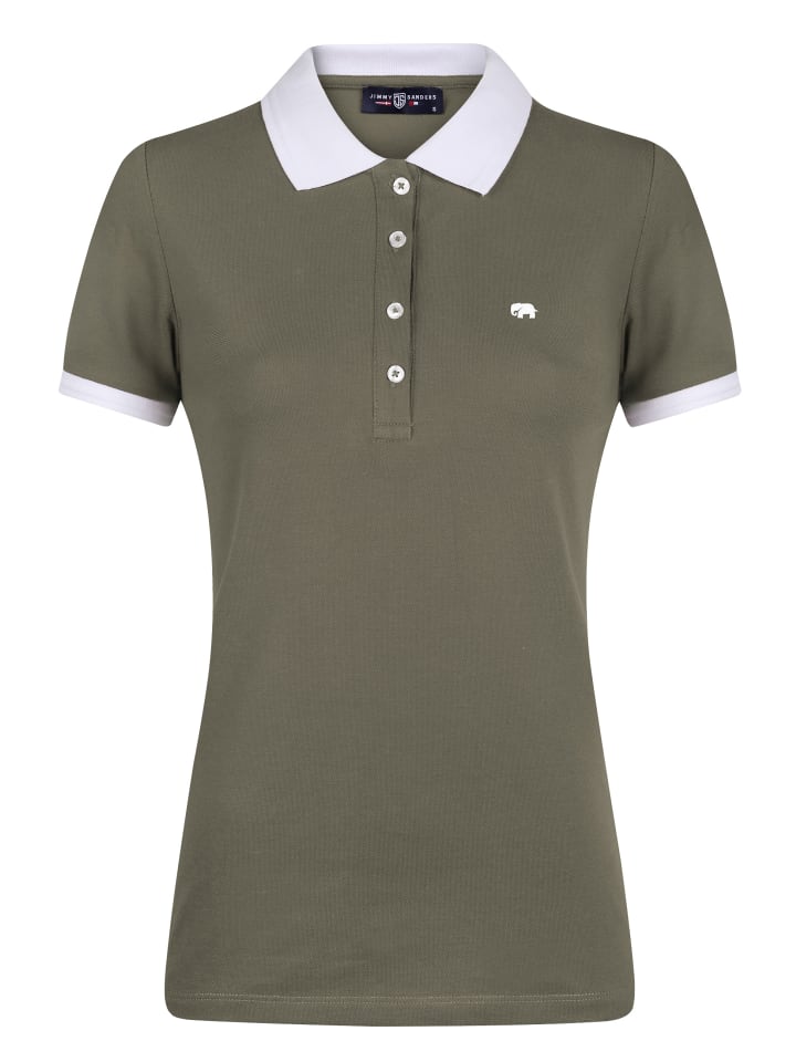 

Рубашка-поло с короткими рукавами цвета хаки JIMMY SANDERS