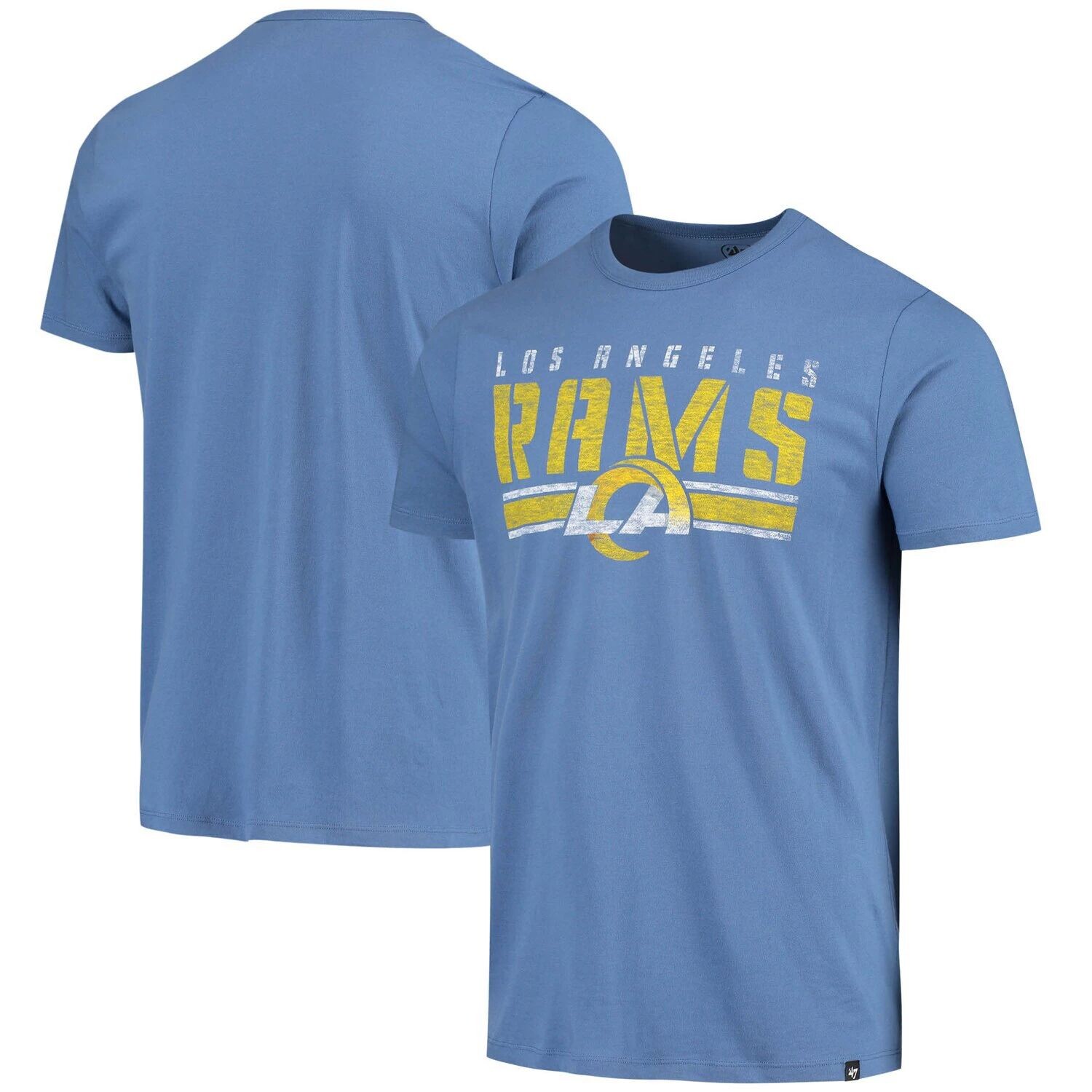 

Мужская футболка '47 Heathered Royal Los Angeles Rams Stripe Thru Franklin