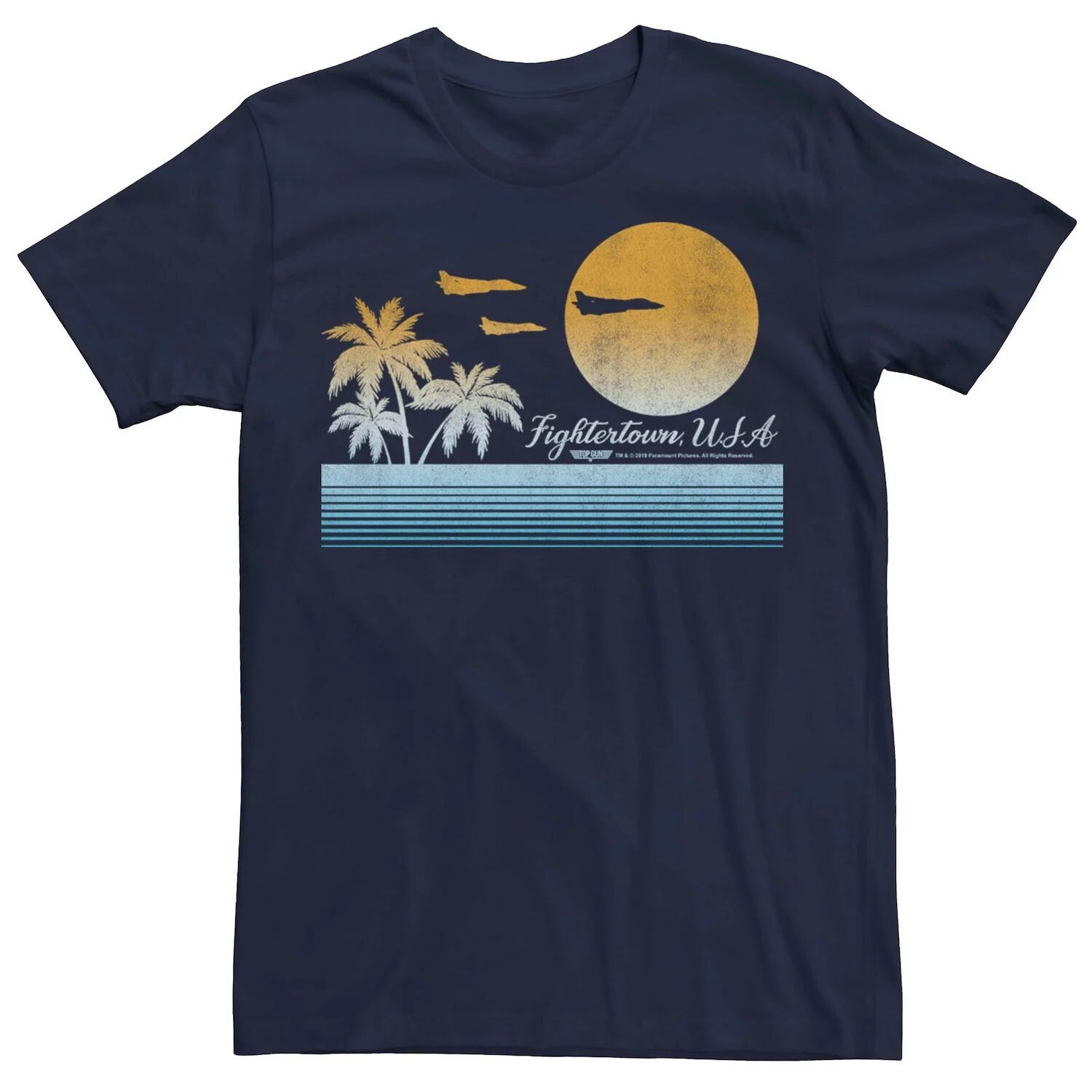 

Мужская футболка Top Gun Fightertown Vintage Sunset Licensed Character