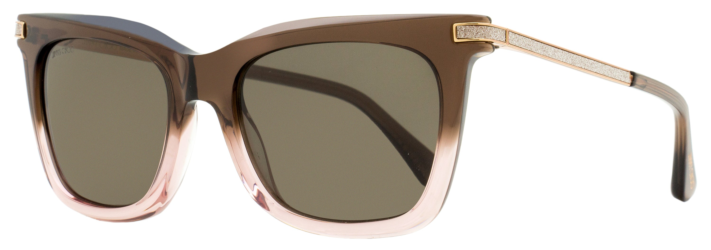 

Женские прямоугольные солнцезащитные очки Jimmy Choo Olye 08M70 коричнево-телесного/золотистого цвета 52 мм