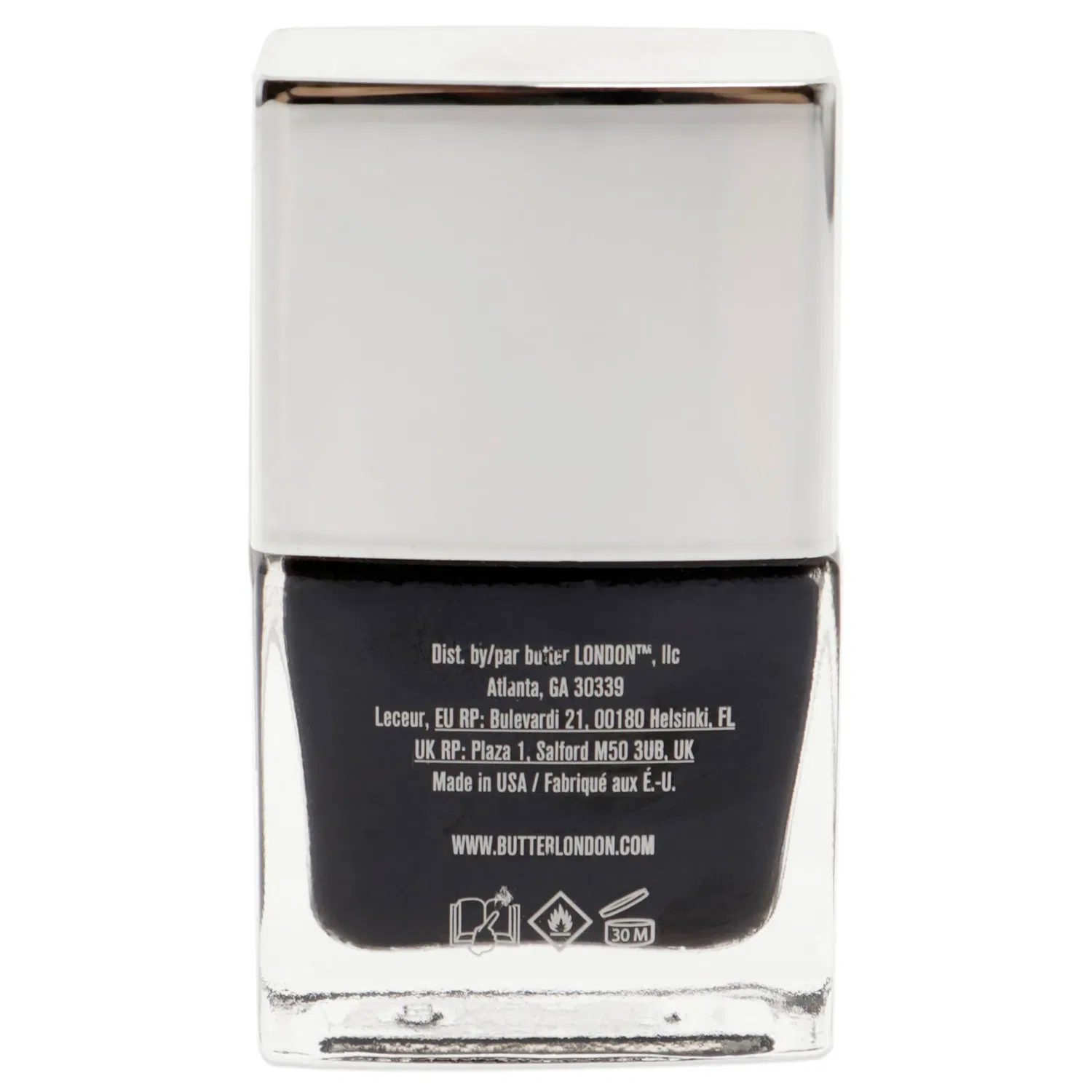 Лак для ногтей Patent Shine 10X - Union Jack Black от Butter London для женщин - 0,4 унции (0,4 унции) — фото 2