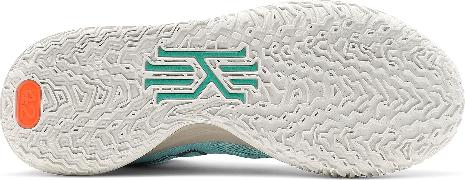 Мужские кроссовки Nike Kyrie 7, черно-белые, CQ9326-002, Copa/Dk Smoke Grey-Rattan-Roma Green — фото 4