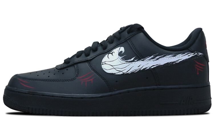 

Кроссовки Nike Air Force 1 Skateboard Shoes Women's Low-Top Black White Red