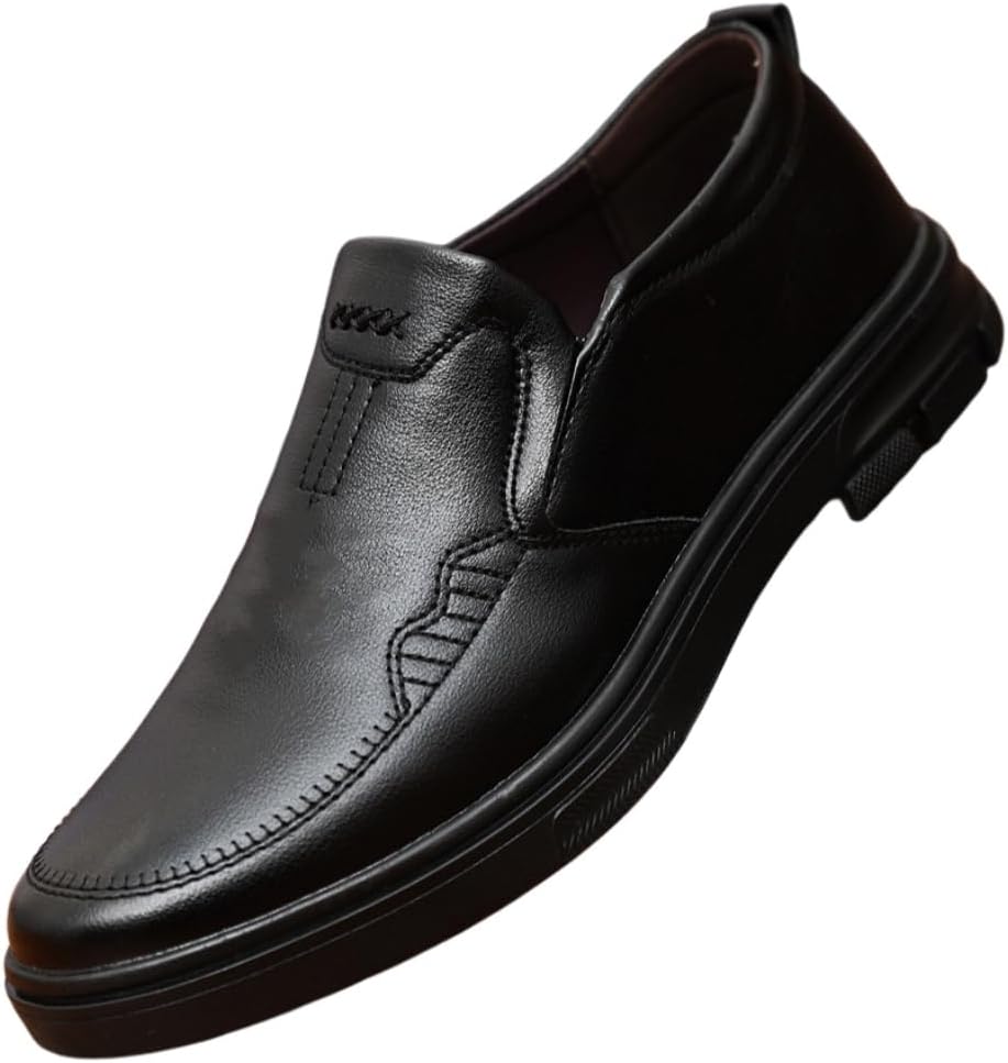 

Мужские повседневные кожаные туфли - противоскользящие, прочные, легкие и удобные. Подходят для бизнеса, коктейльных вечеринок, активного отдыха и повседневного использования Clolinde, черный