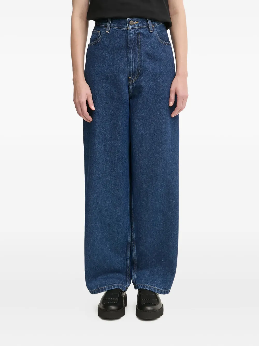 

Джинсы Brandon с высокой талией CARHARTT WIP, синий