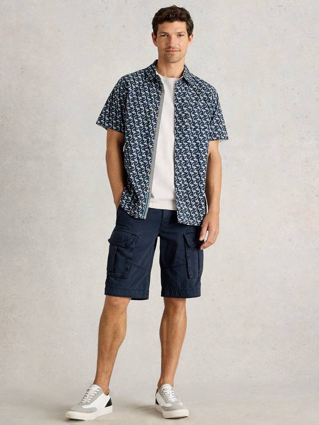 

Футболка Finsbury из органического хлопка Regular Fit с принтом White Stuff, Navy/Multi