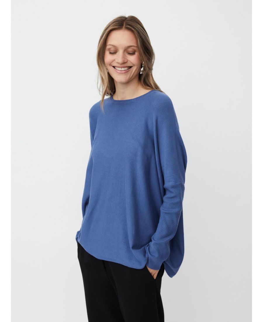 

Женский вязаный свитер с длинными рукавами и круглым вырезом Masai Copenhagen, Bijou blue
