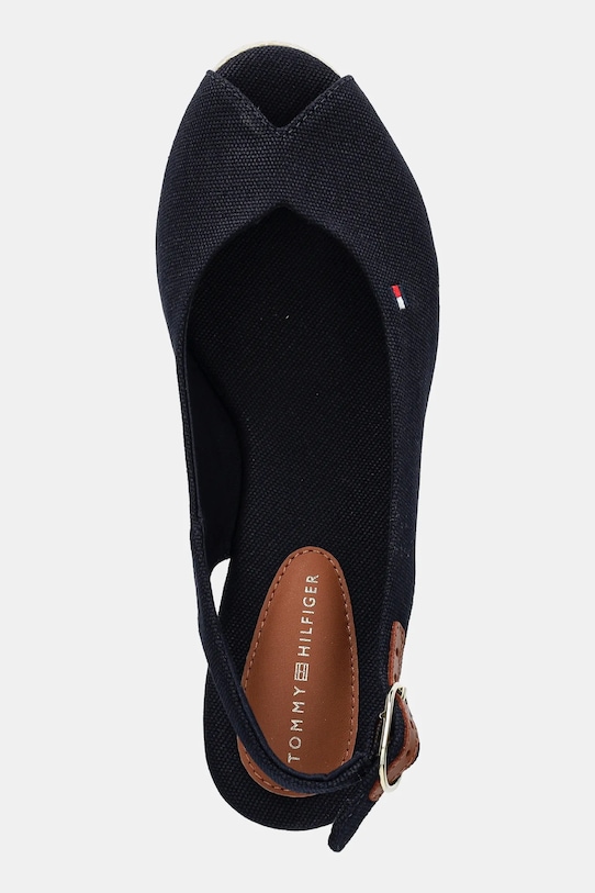 Сандалии Flag mid wedge espadrille на бретельке Tommy Hilfiger, темно-синий — фото 4