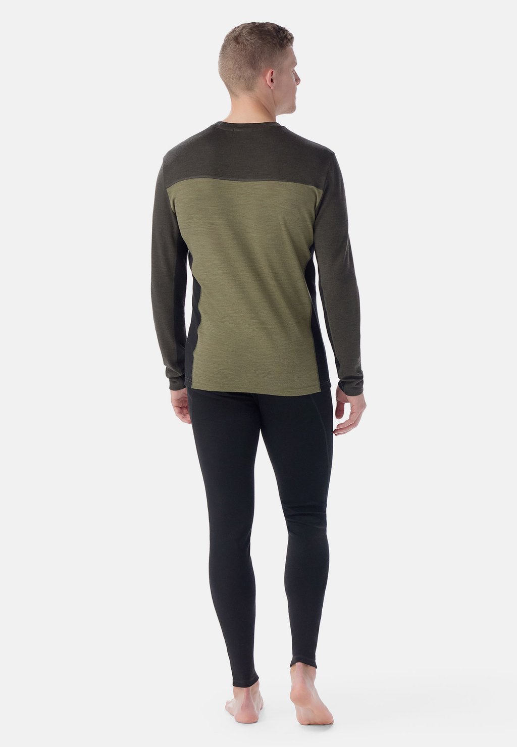 

Базовый слой CLASSIC THERMAL BASE LAYER COLORBLOCK CREW Smartwool, темно-зеленый