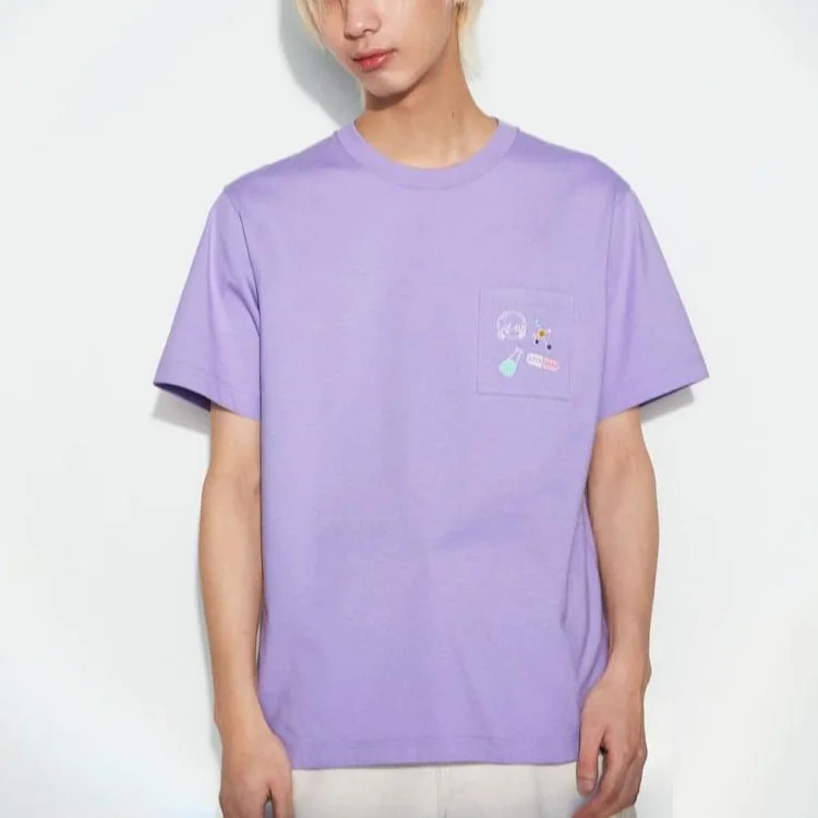UNIQLO Футболка Unisex Blue Purple — фото 3