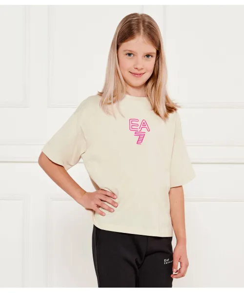 

Футболка Oversize fit Ea7, бежевый