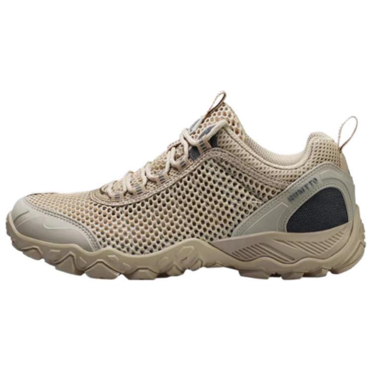 

Амортизирующие износостойкие низкие уличные кроссовки мужские коричневые HUMTTO, песочные