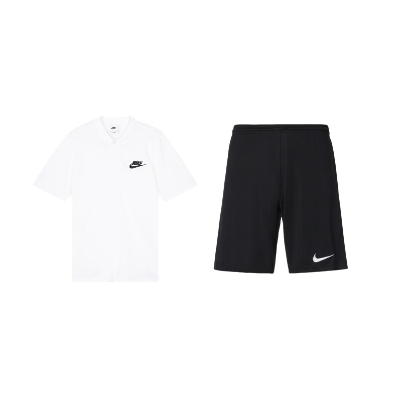 

Повседневная спортивная одежда для мужчин, белая/черная Nike, белый/черный