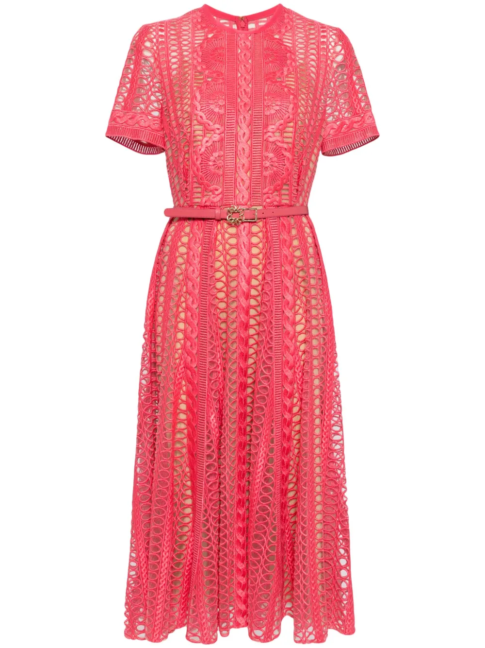

Платье в технике макраме Elie Saab, розовый