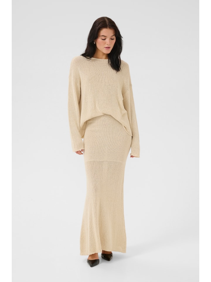 

Блузка с короткими рукавами DivaMW Box fit цвета миндального молока My Essential Wardrobe