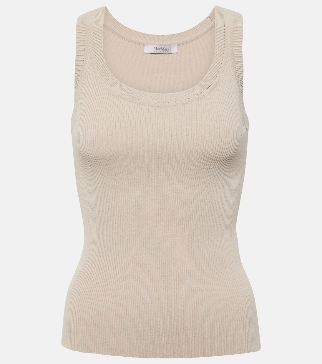 

Майка Leisure Siro из трикотажного полотна в рубчик Max Mara, Neutro